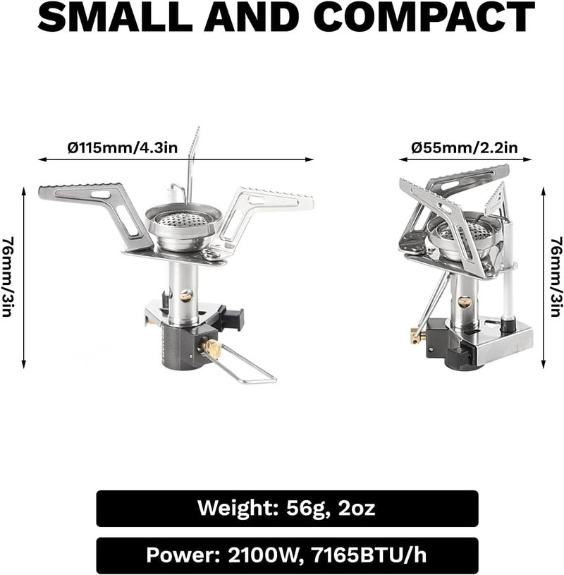 Fire-Maple Torch Gas Stove – Ultralight Backpacking Camping Stove, Built-in Piezo Ignition, Stainless Steel & Aluminum Alloy, Compact & Portable, Ideal for Hiking & Outdoor Cooking - Image 3